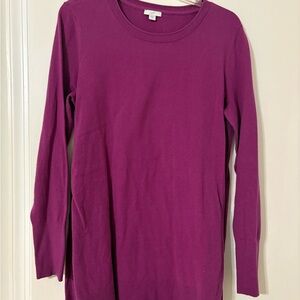 J. Jill Rich Plum Crew Neck Sweater